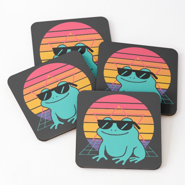 Item preview, Vaporwave Frog  designed and sold by TeeLabDesign.
