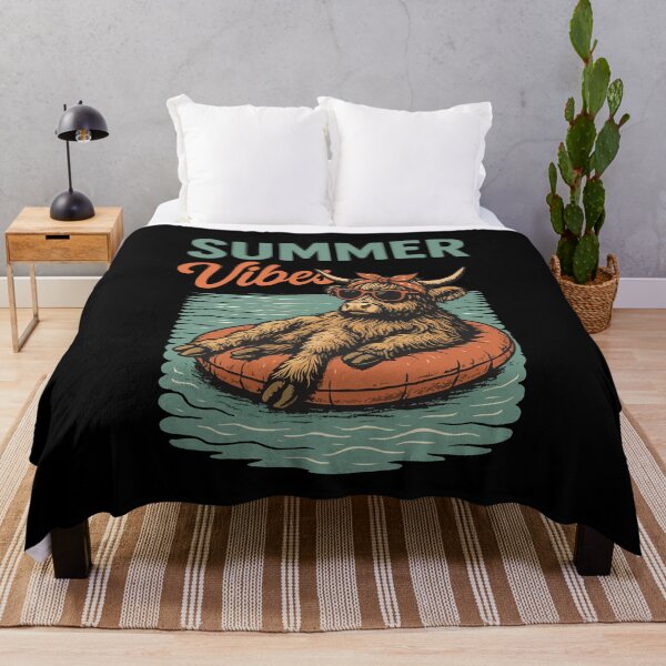 Item preview, Chill Highland Cow Retro Summer Vibes Aesthetic designed and sold by silverhexagon.