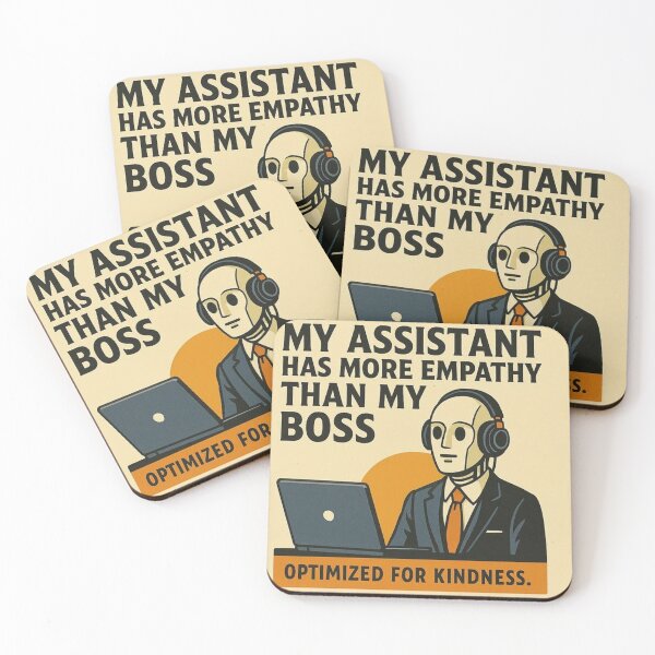 Item preview, My Assistant Has More Empathy Than My Boss designed and sold by LOGOSINTERIUM.