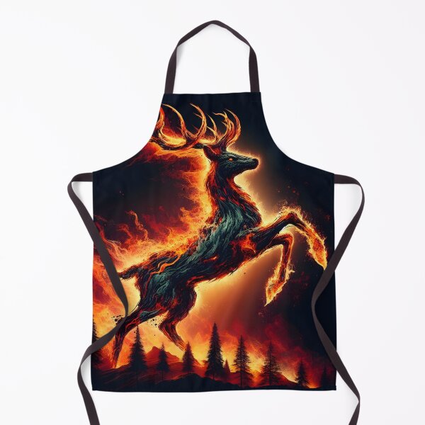 Item preview, Forest Fire Deer, Ai Generated Art   designed and sold by ACC .