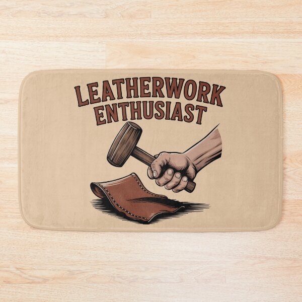 Item preview, Leatherwork Enthusiast – Stitched with Passion designed and sold by Jollys-ArtShop.