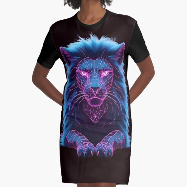Item preview, Cyber Lion – Neon Futuristic King of the Wild designed and sold by Yassino-Studio.