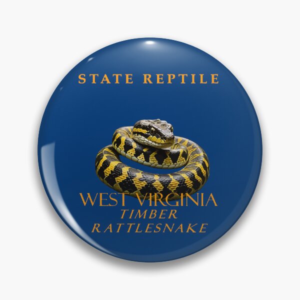 Item preview, West Virginia Territory Reptile The Timber Rattlesnake designed and sold by taiche.