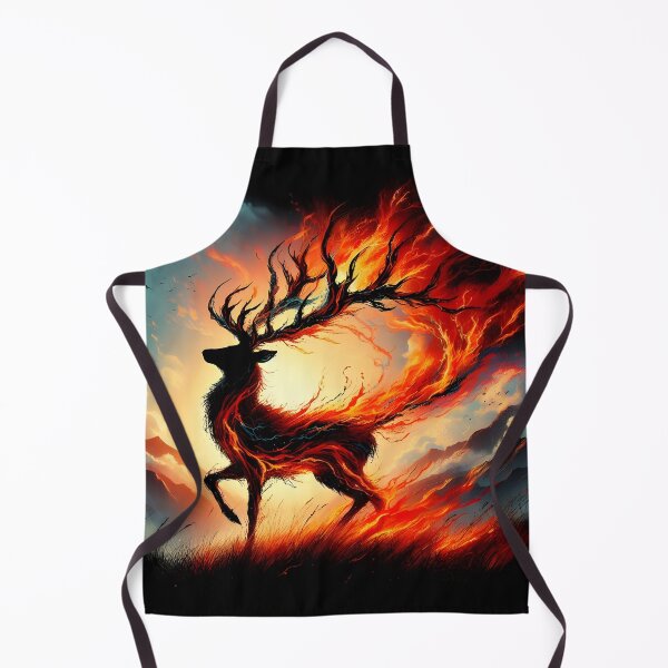 Item preview, Forest Fire Deer, Ai Generated Art   designed and sold by ACC .