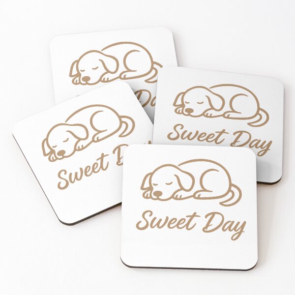 Item preview, Sleeping Dog in Burnt Sienna – Sweet Day Tranquil Art designed and sold by Sweetday2025.