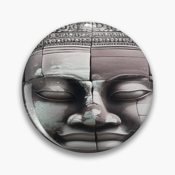 Item preview, Bayon Temple Faces – Avalokiteshvara Stone Serenity Art designed and sold by Naomi Gutierrez Parrish.