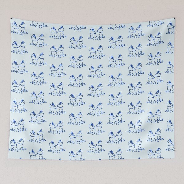 Item preview, 2 budgies songbird sparrow chirping team friends designed and sold by shirt-o-mat.