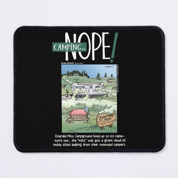 Item preview, Camping—Nope Camper Camping designed and sold by Brain Shorts.
