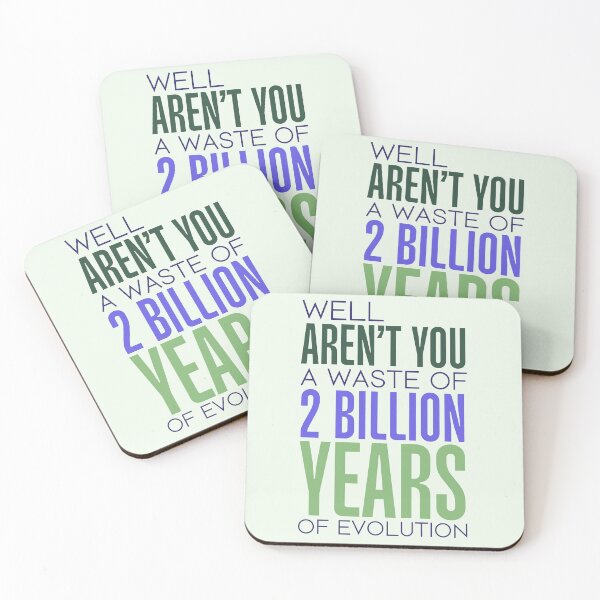 Item preview, Aren’t You a Waste of 2 Billion Years of Evolution Funny Offensive Rude Sayings Text designed and sold by hiacynto.