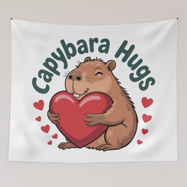 Item preview, Capybara Hugs – Big Love from the Fuzziest Friend designed and sold by JPees.