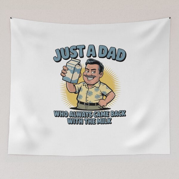 Item preview, Just a Dad Who Always Came Back With The Milk designed and sold by Mateusz Majcherek.