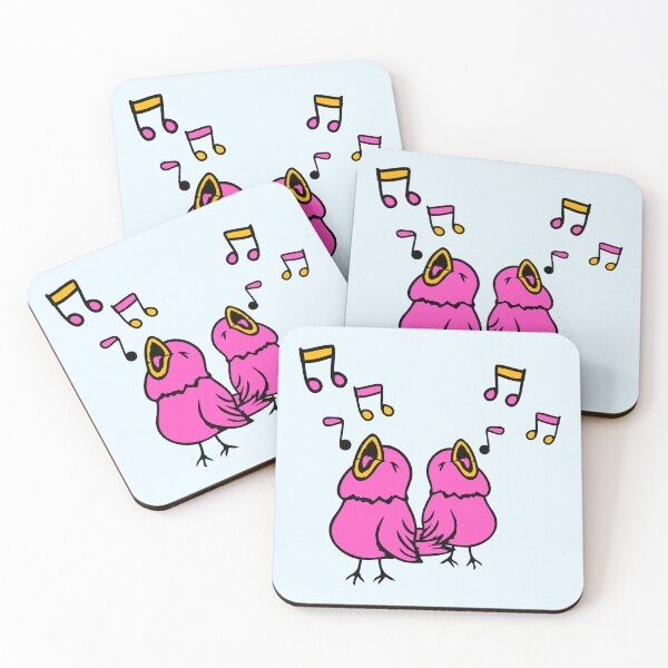 Item preview, 2 Songbirds singing Musical notes Sparrow chirping designed and sold by shirt-o-mat.