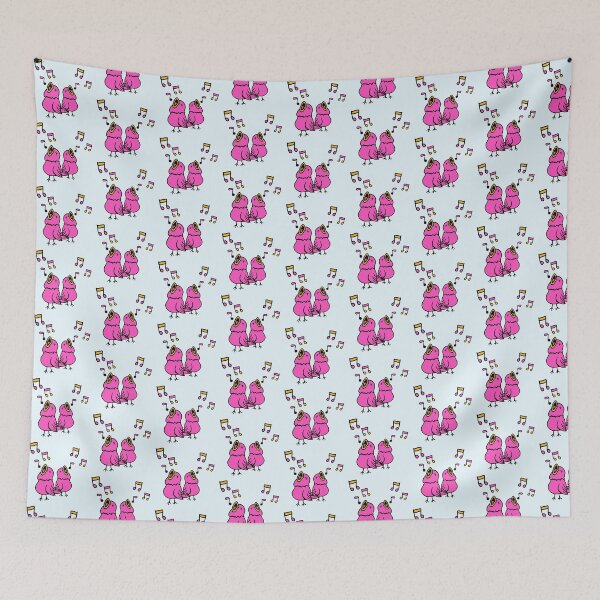 Item preview, 2 Songbirds singing Musical notes Sparrow chirping designed and sold by shirt-o-mat.