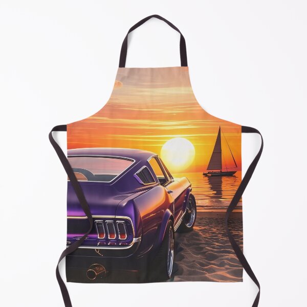 Item preview, Muscle Car at Beach Sunset designed and sold by amithachapa.