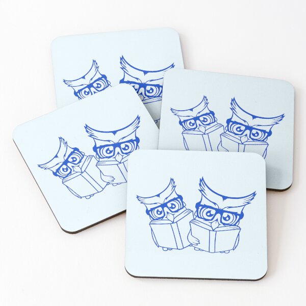 Item preview, 2 owls nerd two geek book reading glasses smart designed and sold by shirt-o-mat.