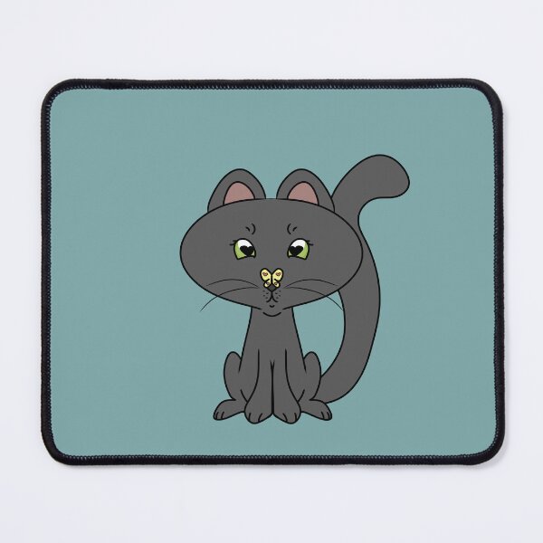 Item preview, Black Cat with Butterfly designed and sold by HugSomeNettles.