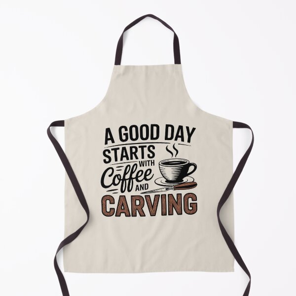 Item preview, A Good Day Starts with Coffee and Carving designed and sold by Jollys-ArtShop.