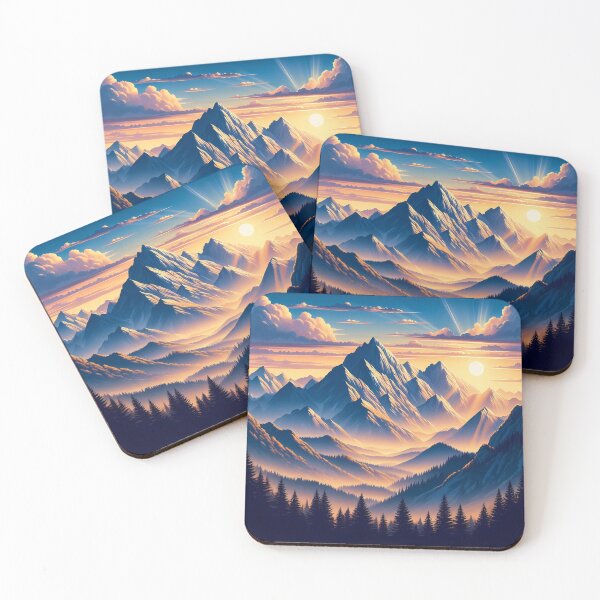 Item preview, Mountain Sunrise Landscape designed and sold by DragonPurple.
