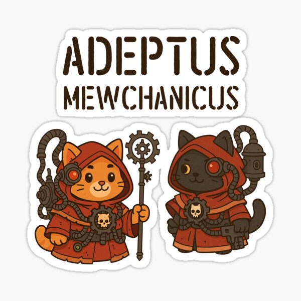 Item preview, Adeptus Mewchanicus Cute Cathammer designed and sold by yisela.