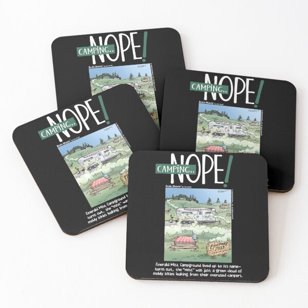 Item preview, Camping—Nope Camper Camping designed and sold by Brain Shorts.