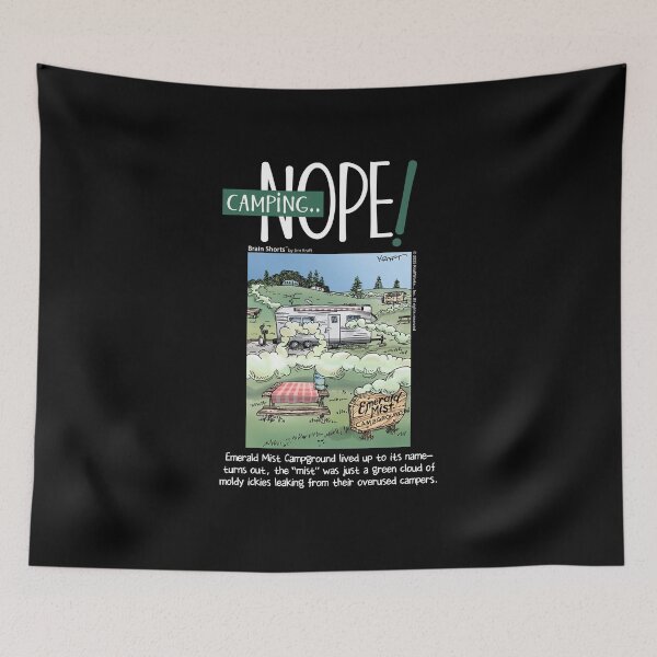 Item preview, Camping—Nope Camper Camping designed and sold by Brain Shorts.