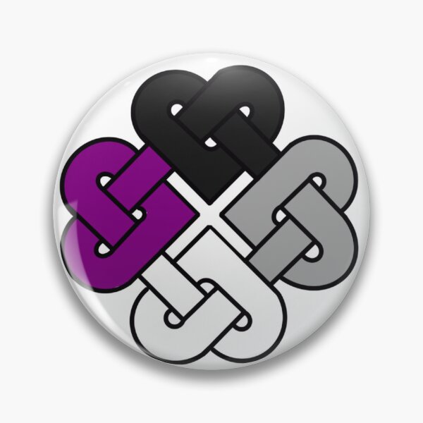 Item preview, Celtic Quarter Heart Pride Knot - Asexual | Ace Color Block designed and sold by cjo582.