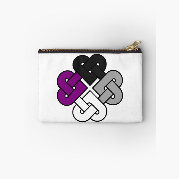 Item preview, Celtic Quarter Heart Pride Knot - Asexual | Ace Color Block designed and sold by cjo582.