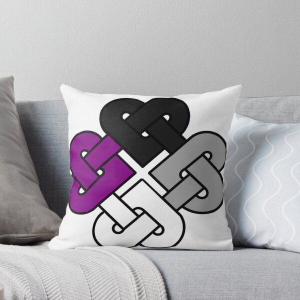 Item preview, Celtic Quarter Heart Pride Knot - Asexual | Ace Color Block designed and sold by cjo582.