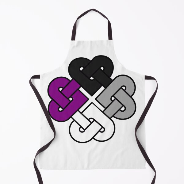 Item preview, Celtic Quarter Heart Pride Knot - Asexual | Ace Color Block designed and sold by cjo582.