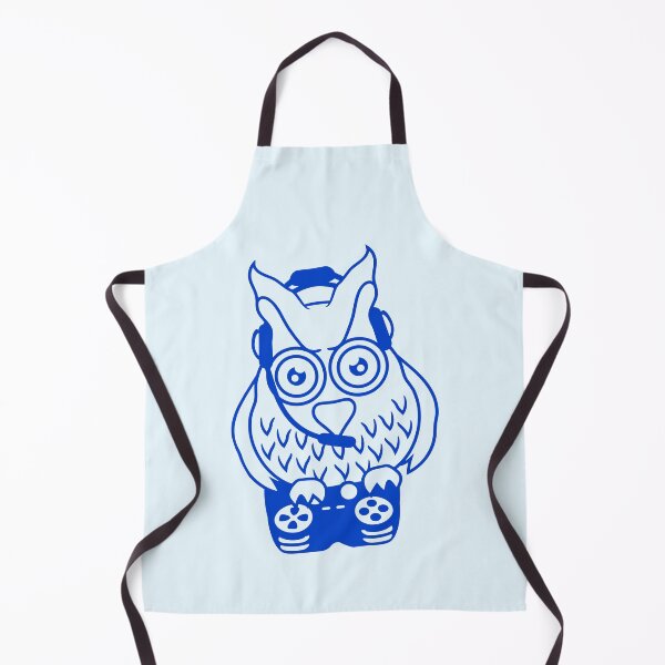 Item preview, Gamer owl controller headset fun console player designed and sold by shirt-o-mat.