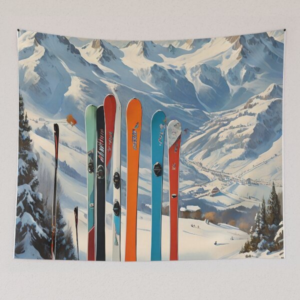 Item preview, Vintage Italian Ski Print designed and sold by Esterlane.