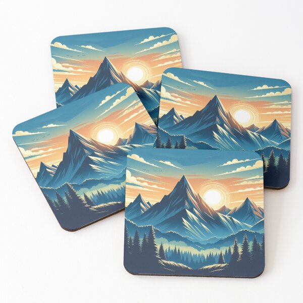 Item preview, Mountain Sunset Landscape designed and sold by DragonPurple.
