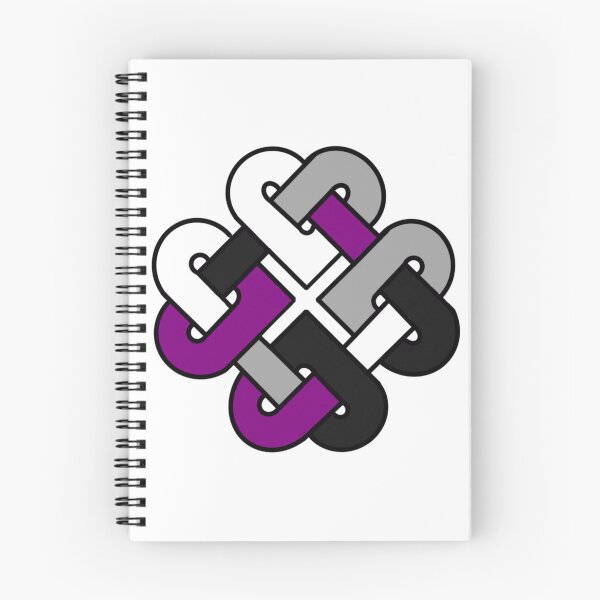 Item preview, Celtic Quarter Heart Pride Knot - Asexual | Ace Color Block Variant designed and sold by cjo582.
