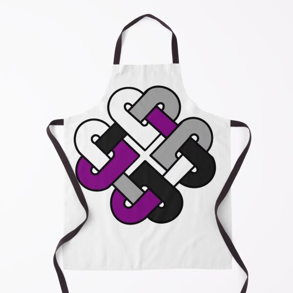Item preview, Celtic Quarter Heart Pride Knot - Asexual | Ace Color Block Variant designed and sold by cjo582.