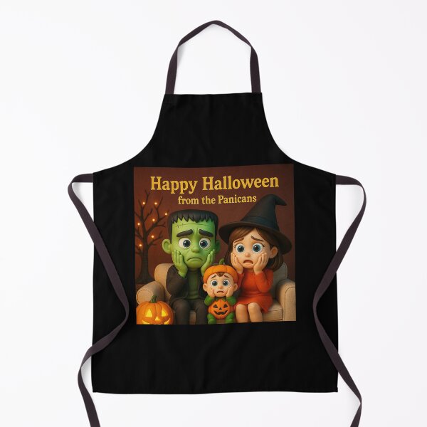 Item preview, "Spooky Season Greetings: Happy Halloween from the Panicans" designed and sold by MySheetMusicArt.