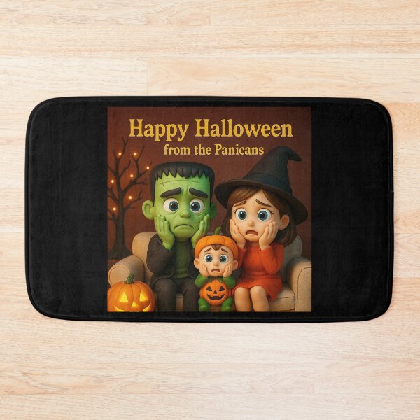 Item preview, "Spooky Season Greetings: Happy Halloween from the Panicans" designed and sold by MySheetMusicArt.