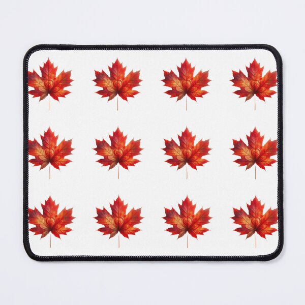 Item preview, Red Maple Leaf, Small Pattern, White / No Background designed and sold by Gaborai.