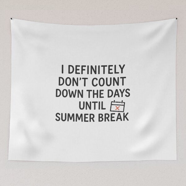 Item preview, Funny Summer Break Countdown T-Shirt – White Lie School Shirt designed and sold by damiang.