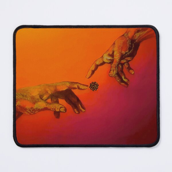 Item preview, The Creation of Adam with Virus designed and sold by DoctorFirsShop.
