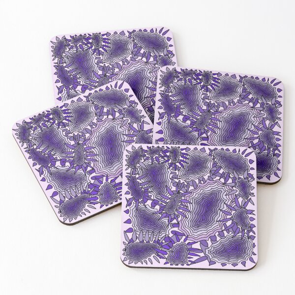 Item preview, Abstract purple elements pop art designed and sold by STEF-MARKT.