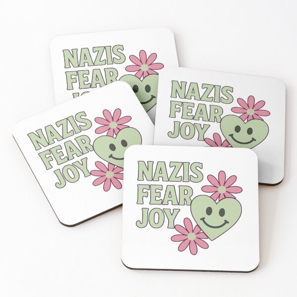 Item preview, Nazis Fear Joy Retro Anti Fascist Heart Design designed and sold by Hayley Mousley.