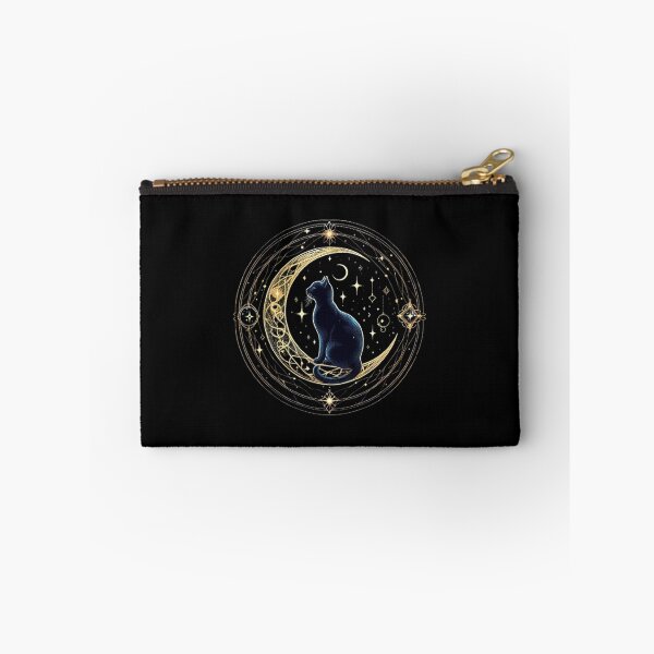 Item preview, Black cat sitting  - mystical and magical symbols designed and sold by Roberta Calabrese.