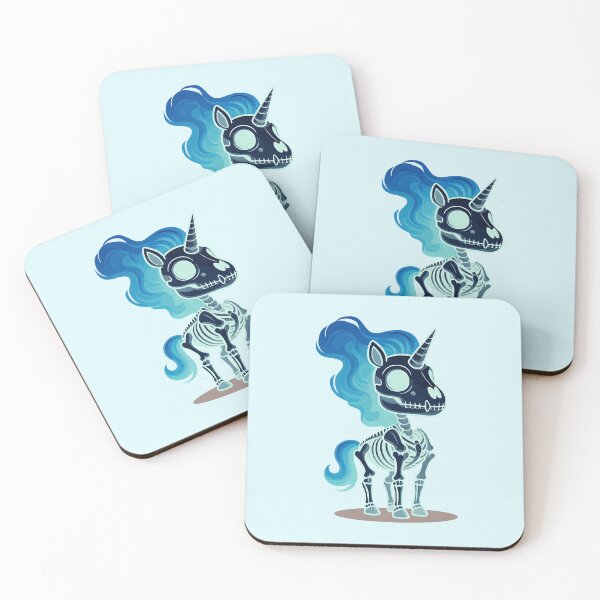 Item preview, Unicorn Skeleton Blue designed and sold by artbyemme.