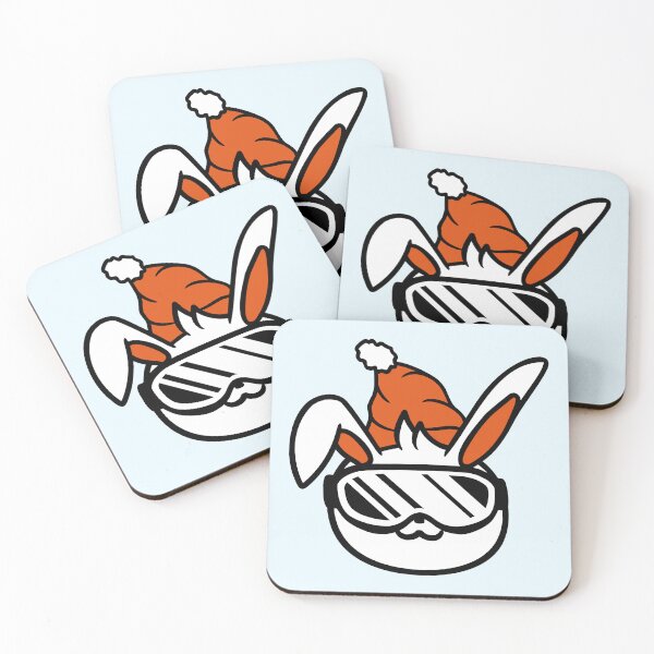 Item preview, Rabbit Ski Goggles Bunny Skiing Fun Goggles Cap designed and sold by shirt-o-mat.