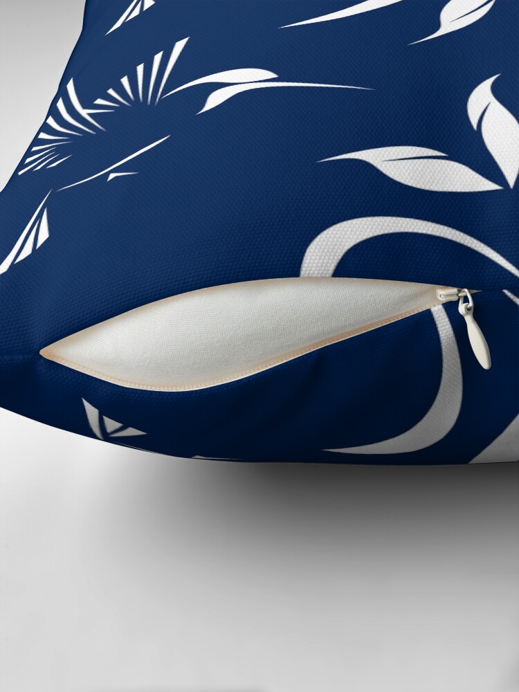 Thumbnail 2 of 4, Pillow, Stylized Hummingbird and Swirl Pattern designed and sold by studioart.