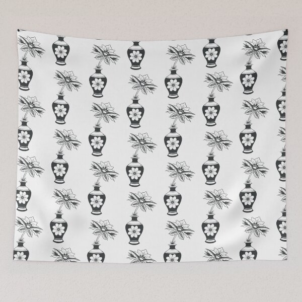 Item preview, Black flowers designed and sold by piru.trad.