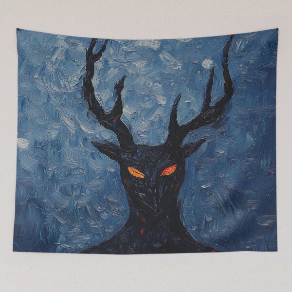 Item preview, Horned god | Post-impressionist painting style designed and sold by ComicsFactory.