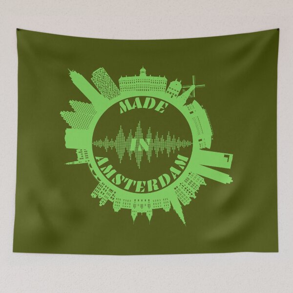 Item preview, MADE IN AMSTERDAM, Amsterdam stadt, Amsterdam city, Amsterdam Sound, Amsterdam music, designed and sold by GOLDENGARDENART.