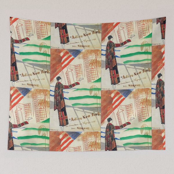 Item preview, Adieu New York poster by Rene Magaritte designed and sold by stevepaint.