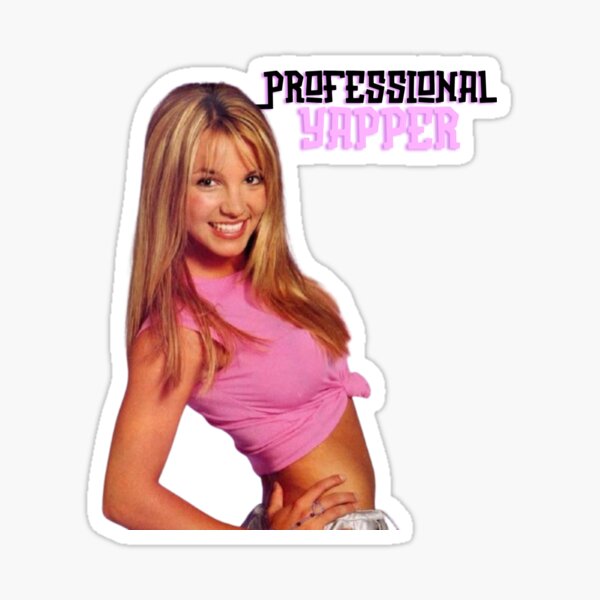 Item preview, Professional Yapper - Funny Britney Spears Aesthetic Shirt ⚡ designed and sold by Zodiacstarprints.